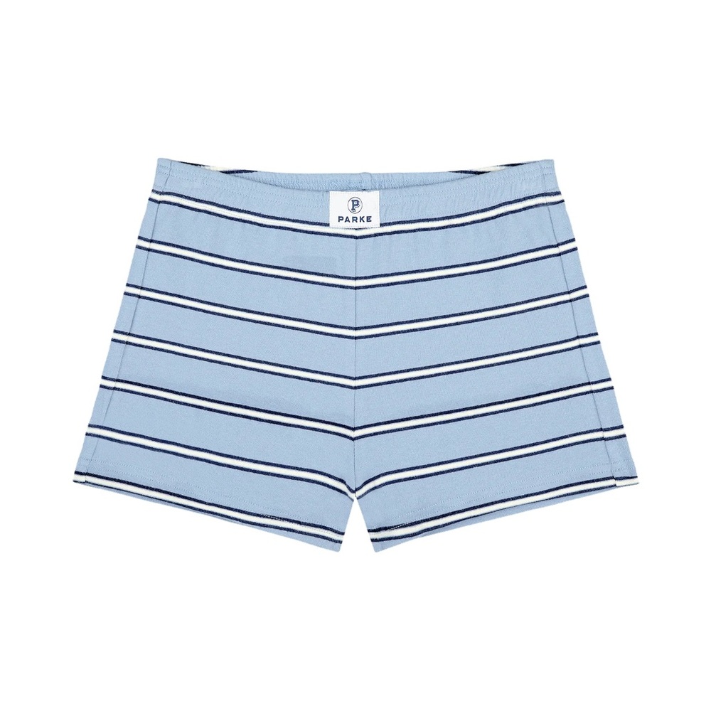 Parke Cotton Mini Short - Maggie & Emma Sky Stripe